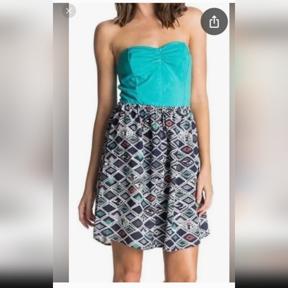 NWT Roxy Sleep To Dream Teal‎ Halter Dress